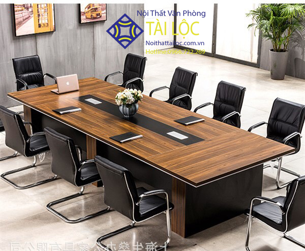 Bàn Họp Cao Cấp Chân Gỗ - BHTL19